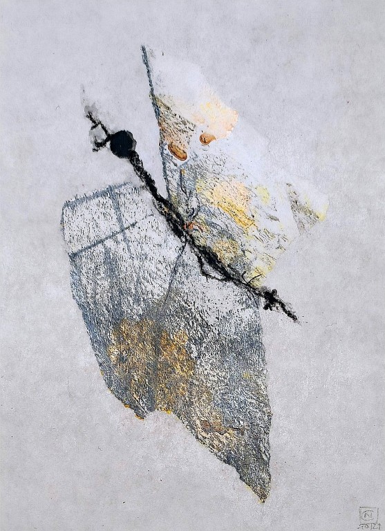 29x30, mixed media auf steinpapier